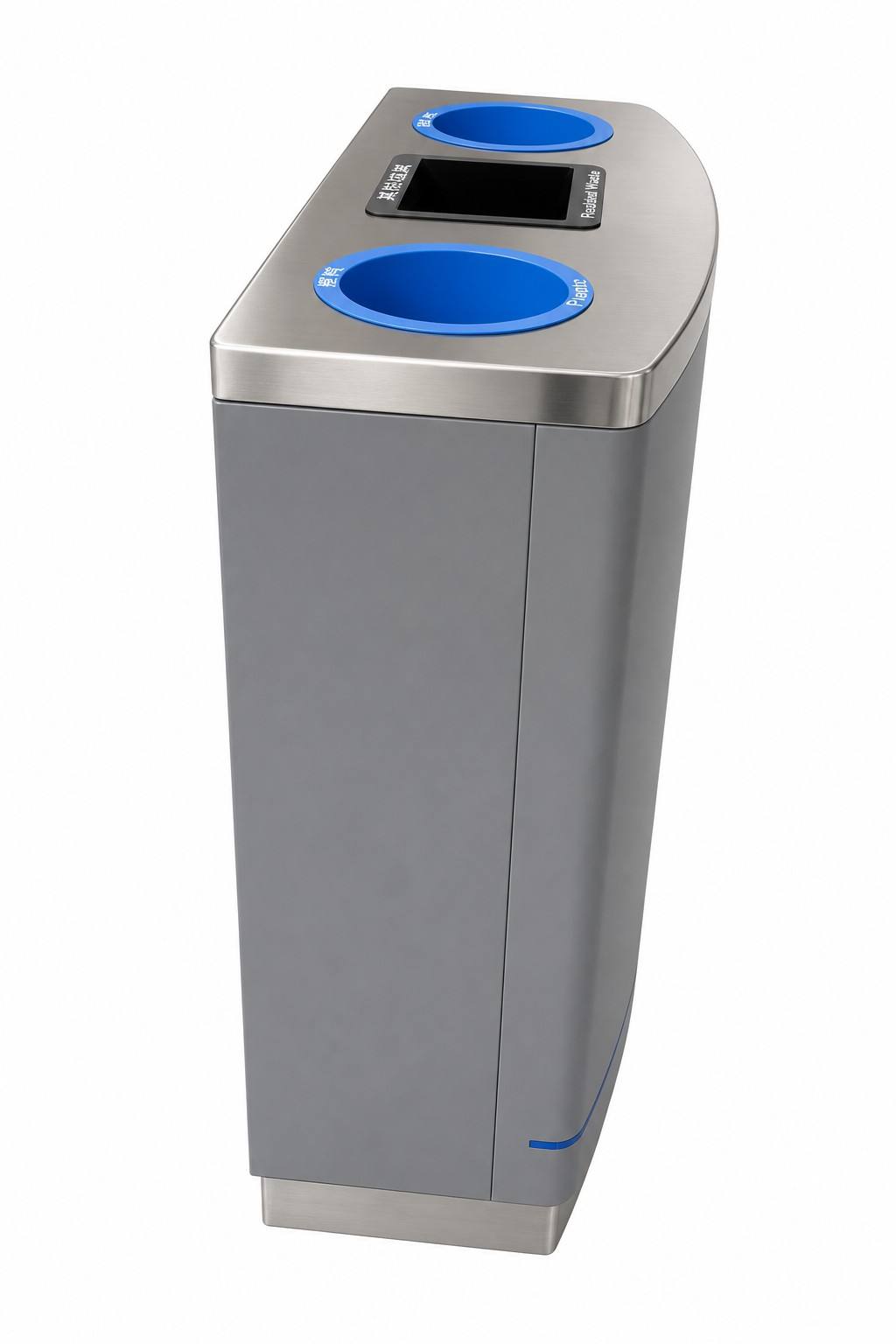 HY0260820-three‑compartment waste‑sorting bin