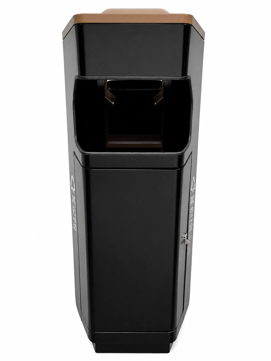 HY0260821-dual‑compartment waste‑sorting bin