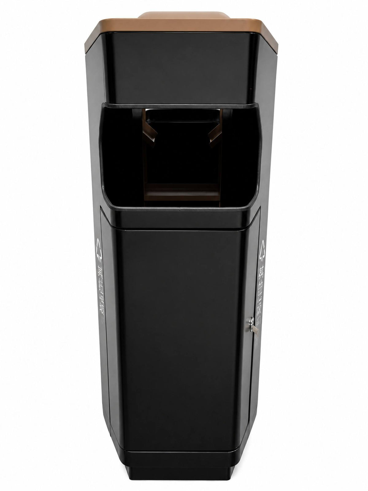 HY0260821-dual‑compartment waste‑sorting bin