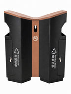 HY0260821-dual‑compartment waste‑sorting bin