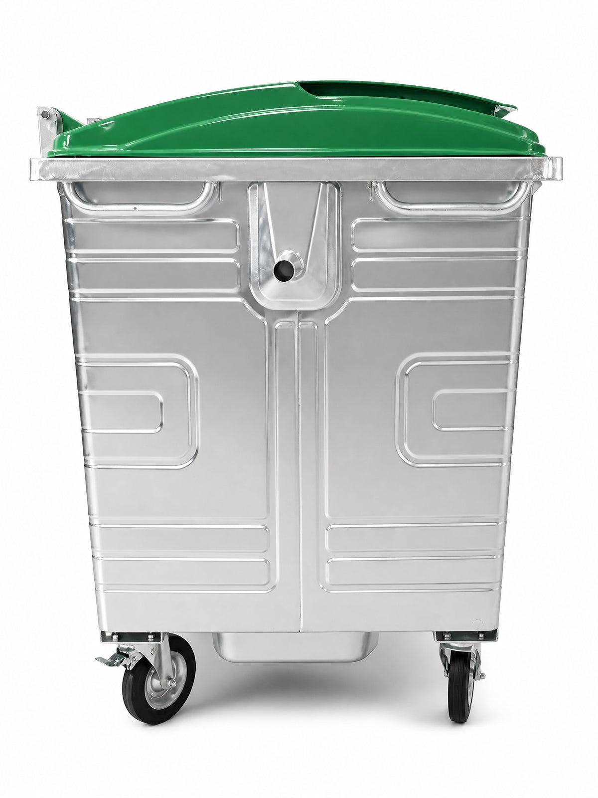 HY0814221-1,100-litre metal rubbish bin