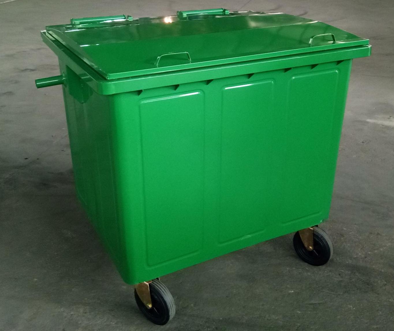 HY 0610001-660L/1100L Iron Trash Can