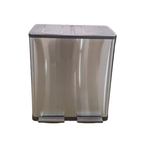 HY-0423012 Dual Compartment Pedal Stainless Steel Trash Can