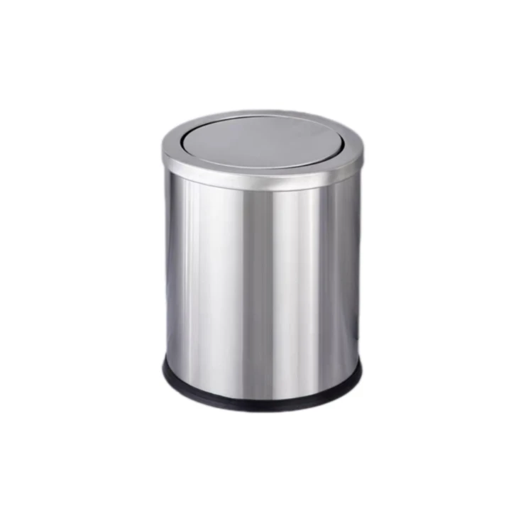 HY-0423004 Stainless Steel Flip Cover Trash Can