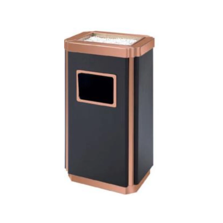 HY 0604002-Stainless Steel Ashtray and Trash Can