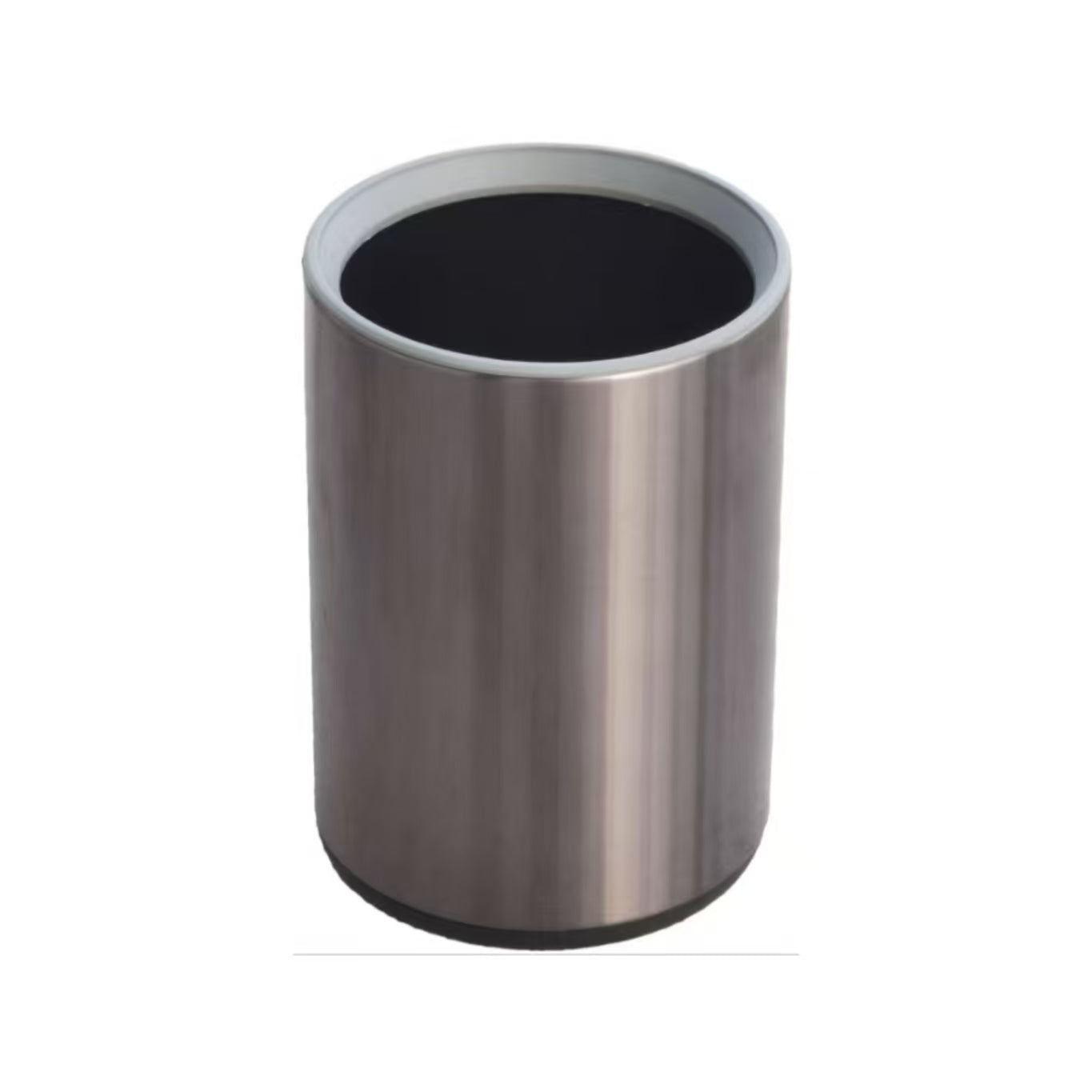HY-0429006 Direct-dump Stainless Steel Trash Can(With grey ring)
