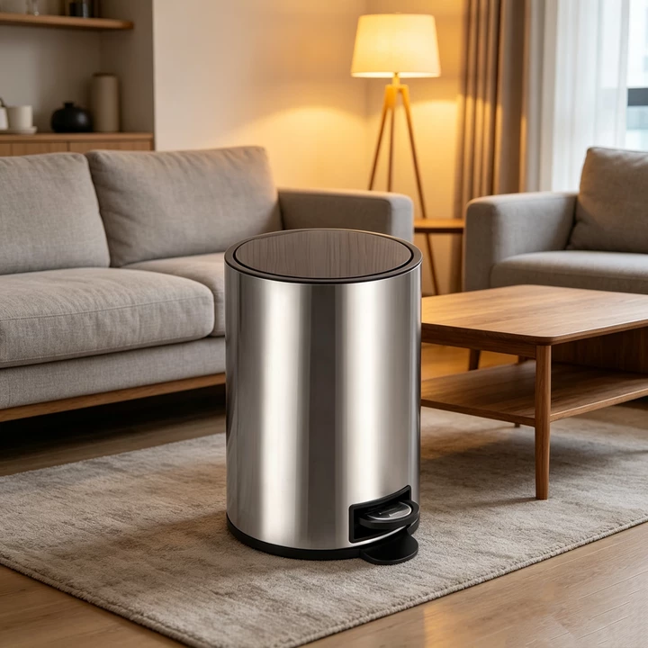 HY-0423001 Stainless Steel Trash Can