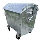 1100L Galvanized Metal Trash Can