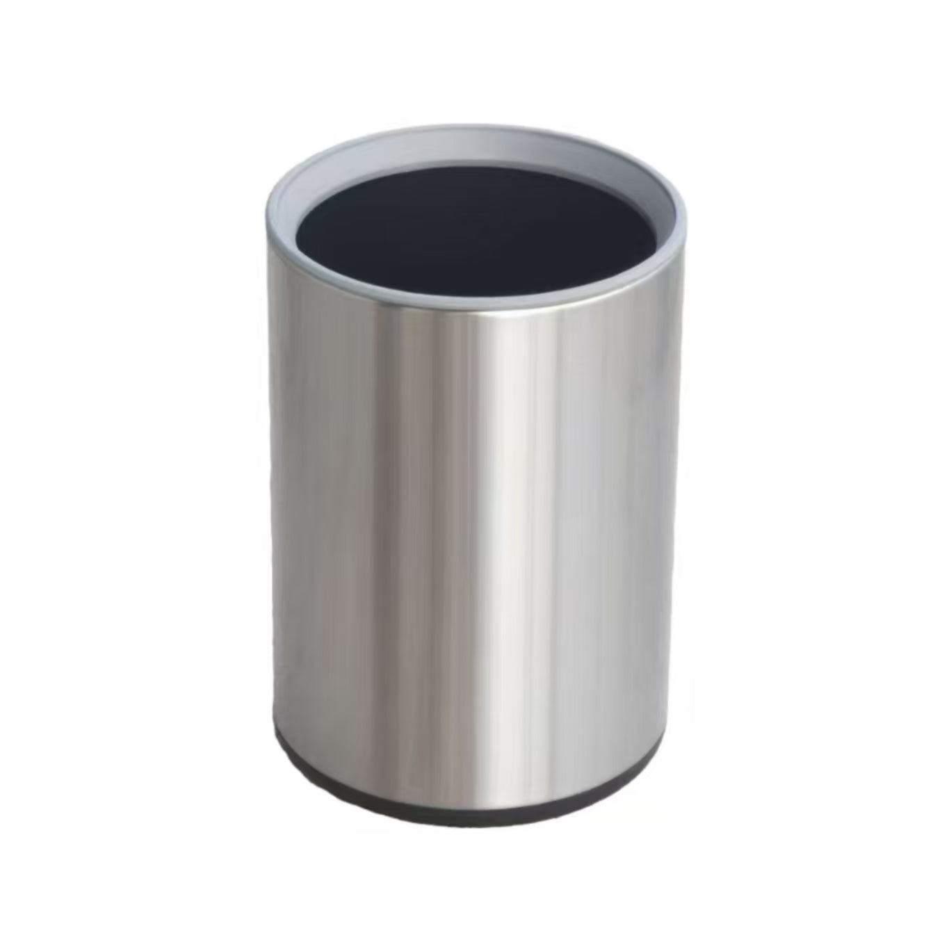 HY-0429006 Direct-dump Stainless Steel Trash Can(With grey ring)