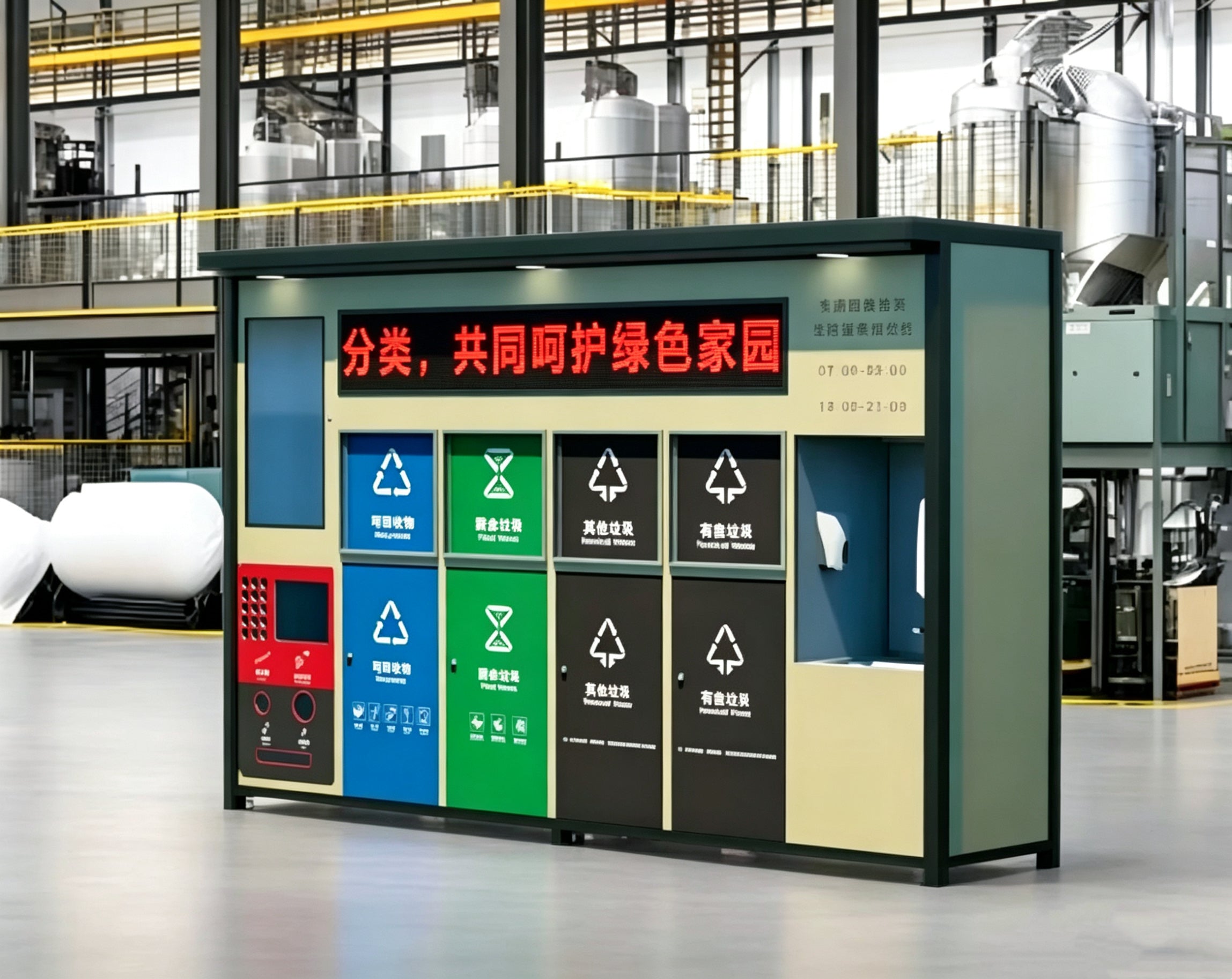 HY-26042709 Outdoor intelligent multi-classification garbage facility
